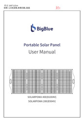 BigBlue SOLARPOWA 400 User Manual