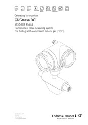 Endress+Hauser CNGmass DCI Operating Instructions Manual