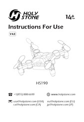 Holy Stone HS190 Instructions For Use Manual
