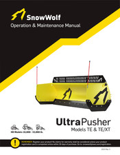 SnowWolf UltraPusher TE/XT Operation & Maintenance Manual