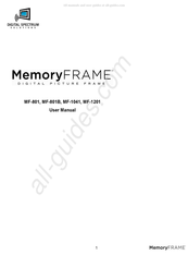 Digital Spectrum Solutions MemoryFRAME MF-1201 User Manual