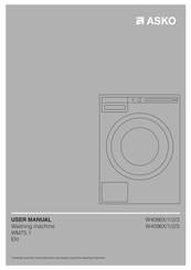 Asko W4096 1 Series User Manual
