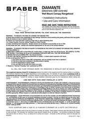 Faber Diamante DIAM36SS Installation Instructions Manual