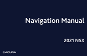 Acura NSX 2021 Navigation Manual