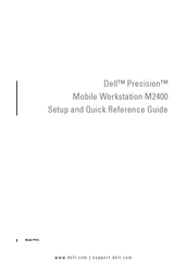 Dell Mobile Workstation Precision M2400 Setup And Quick Reference Manual