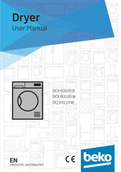 Beko DCX 83100 W User Manual