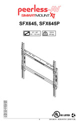 peerless-AV SMARTMOUNT XT SFX645P Manual