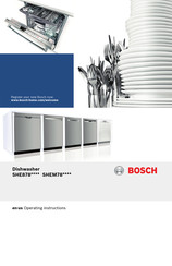 Bosch SHE878 Series Operating Instructions Manual