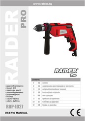 Raider RDP-ID27 User Manual