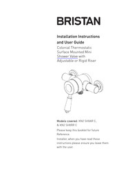 Bristan KN2 SHXAR C Installation Instructions And User Manual