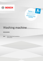 Bosch WGG254ZISN User Manual