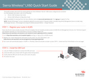 Sierra Wireless LX60 Quick Start Manual