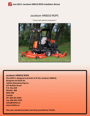 Jacobsen HR6010 ROPS Installation Manual