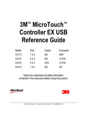 3M MicroTouch EX141 Reference Manual