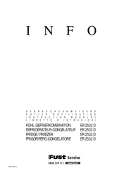 FUST ER 2532 D Instruction Booklet