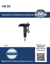 Blue Diamond HB 50 Operation And Maintenance Manual