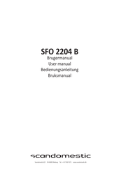 Scandomestic SFO 2204 B Manuals | ManualsLib