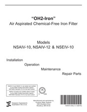 Ecodyne Water Systems NSAIV-10 Installation, Operation, Maintenance & Repair Parts
