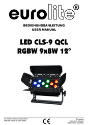 EuroLite LED CLS-9 QCL User Manual
