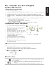 Acer CG437KS Quick Start Manual
