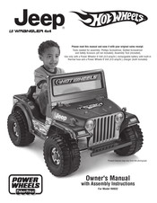 Fisher-Price Power Wheels Jeep Lil Wrangler R8932 Owner's Manual With Assembly Instructions