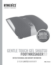HoMedics FMS-273H-CA Instruction Manual And  Warranty Information