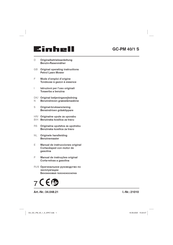 EINHELL GC-PM 40/1 S Original Operating Instructions