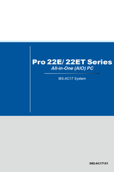 MSI Pro 22E Series User Manual