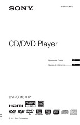 Sony DVP-SR401HP Reference Manual