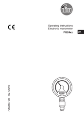 Ifm Electronic PG24 Series Operating Instructions Manual