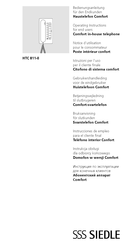 SSS Siedle Comfort HTC 811-0 Operating Instructions Manual