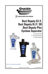 Oneida Air Systems Dust Deputy AXD001004 Instructions Manual