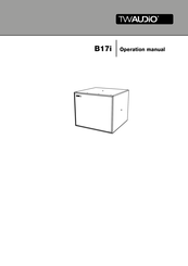 TW Audio B17i Operation Manual