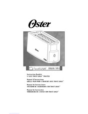 Oster TOAST LOGIC 3808 Instruction Booklet