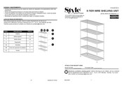 Style selections 4979819 Quick Start Manual