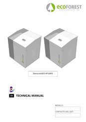 ECOFOREST Gama ecoGEO HP GEN3 Technical Manual