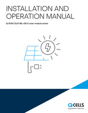 Q CELLS Q.PEAK DUO ML-G9 Plus Installation And Operation Manual