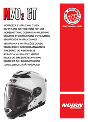 Nolan N70-2 GT Safety And Instructions For Use