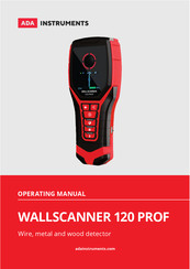 ADA INSTRUMENTS Wall Scanner 120 Prof Operating Manual