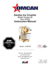 Omcan 44023 Instruction Manual