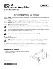 QSC DPA8.8Q Quick Start Manual