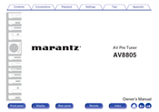 Marantz AV8805 Owner's Manual