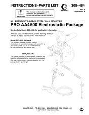Graco 237-425 Instructions-Parts List Manual