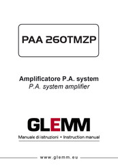 Glemm PAA 260TMZP Instruction Manual