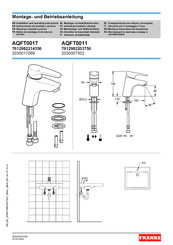 Franke AQFT0017 Installation And Operating Instructions Manual