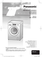 Panasonic NA-147VR1 Operating & Installation Instructions Manual