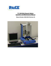 Pace TF 1500 BGA Operation And Maintenance Manual