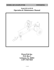 PowerTek 825 Operation & Maintenance Manual