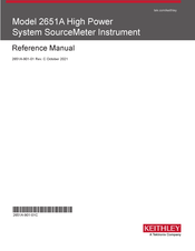 Tektronix Keithley 2651A Reference Manual