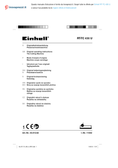 EINHELL RT-TC 430 U Original Operating Instructions